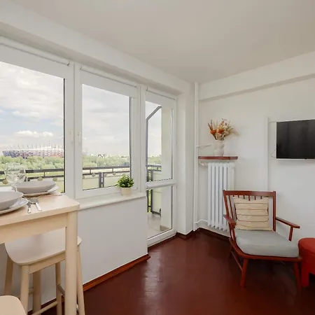 Salezego With Balcony Near Pge Narodowy By Renters 华沙